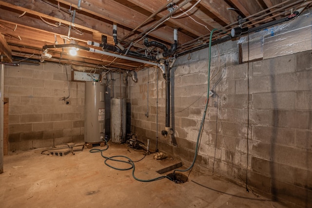 551 Edward Ln NE, Longville, MN 56655 - unfinished below grade area with electric water heater