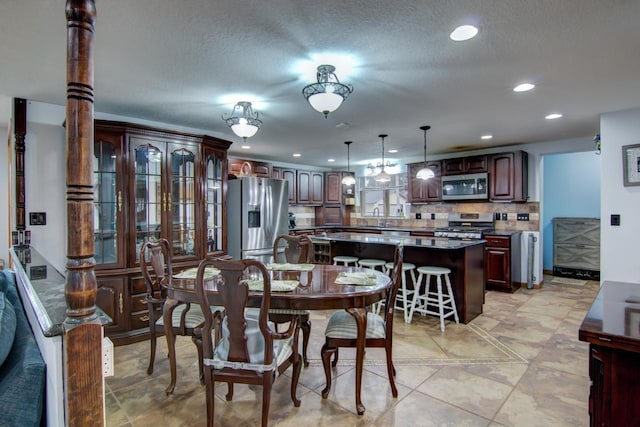 427 Alleghany Ave, Wabasha, MN 55981 - dining area with recessed lighting and a textured ceiling