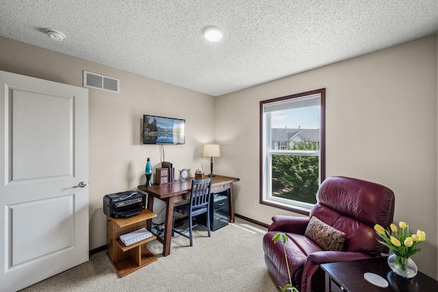 5062 French Dr N, Hugo, MN 55038 - office space with carpet floors and a textured ceiling