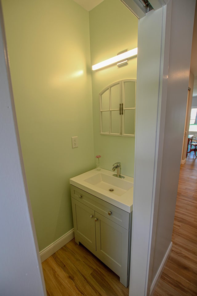 850 60th Ave SW, Benson, MN 56231 - bathroom with wood finished floors and vanity