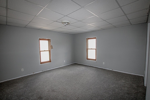 608 Lake St, Osakis, MN 56360 - unfurnished room featuring carpet and a drop ceiling
