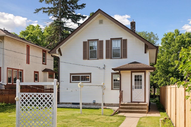 2085 Princeton Ave, Saint Paul, MN 55105 - back of property with a chimney