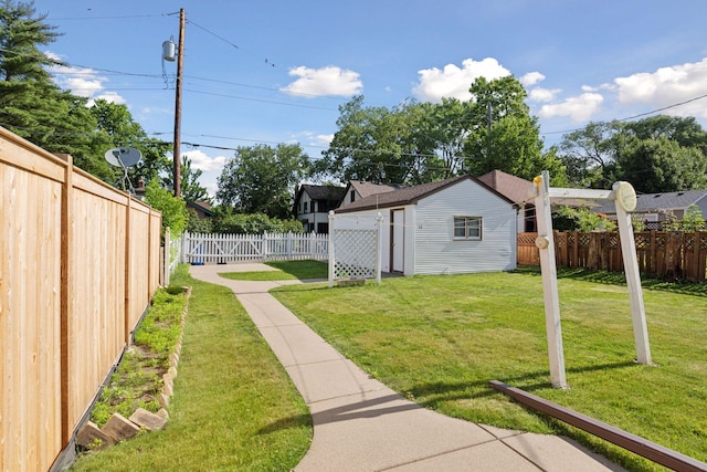 2085 Princeton Ave, Saint Paul, MN 55105 - fenced backyard with an outdoor structure