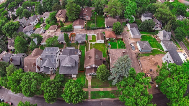 2085 Princeton Ave, Saint Paul, MN 55105 - aerial view of property and surrounding area featuring nearby suburban area and property parcel outlined