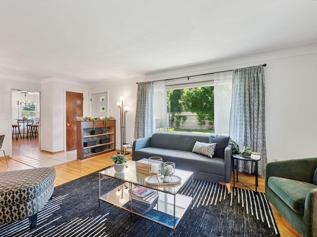 910 62nd St, Minneapolis, MN 55419 - living area with tile patterned flooring and crown molding
