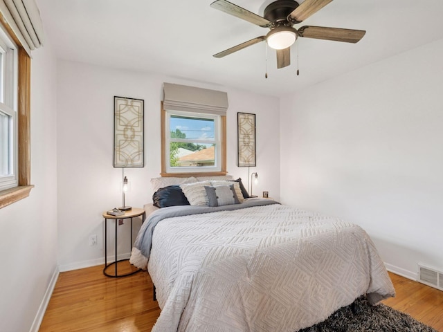 910 62nd St, Minneapolis, MN 55419 - bedroom featuring light wood-type flooring and ceiling fan