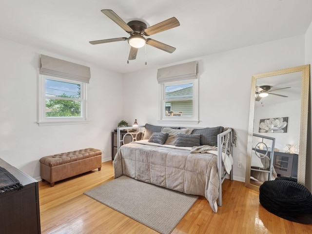 910 62nd St, Minneapolis, MN 55419 - bedroom featuring light wood finished floors and ceiling fan