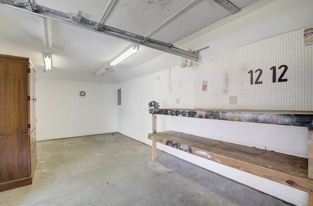 910 62nd St, Minneapolis, MN 55419 - garage with a workshop area and electric panel