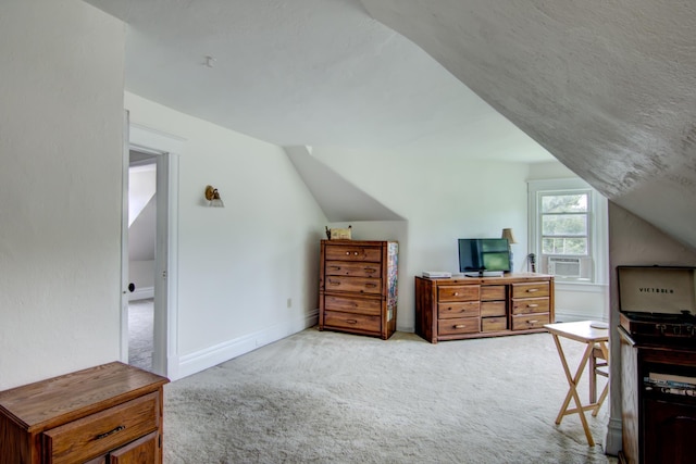 924 6th St W, Wabasha, MN 55981 - carpeted bedroom with lofted ceiling and cooling unit
