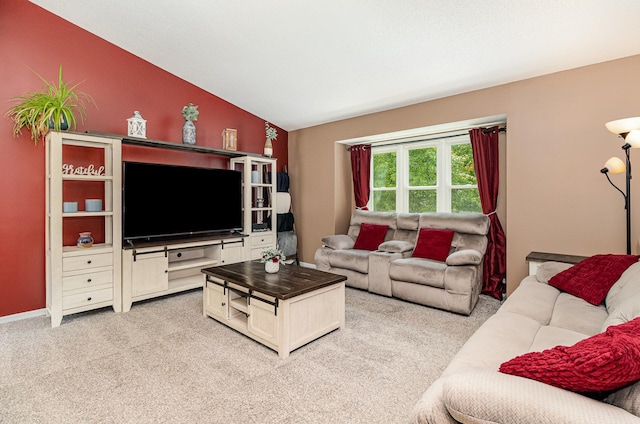 5750 Lone Oak Dr, Savage, MN 55378 - living area with lofted ceiling and light colored carpet