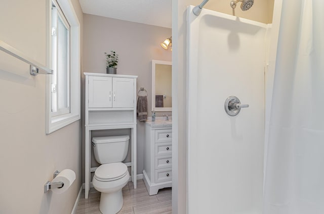 5750 Lone Oak Dr, Savage, MN 55378 - full bath with a shower, vanity, and wood finished floors