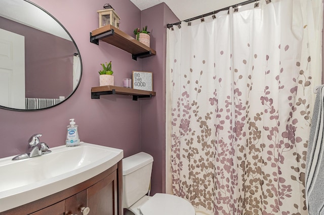 5750 Lone Oak Dr, Savage, MN 55378 - bathroom featuring vanity and a shower with shower curtain