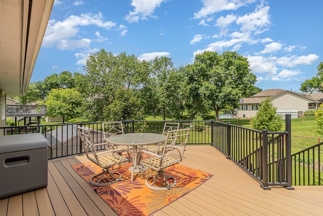 5750 Lone Oak Dr, Savage, MN 55378 - deck with a lawn