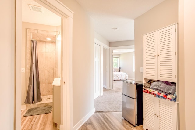 141 145th Ln NE, Ham Lake, MN 55304 - hallway with light wood-style floors and baseboards