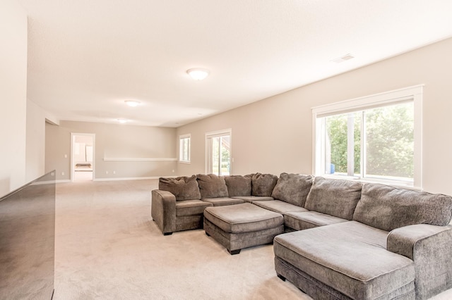 141 145th Ln NE, Ham Lake, MN 55304 - living room with light carpet and plenty of natural light