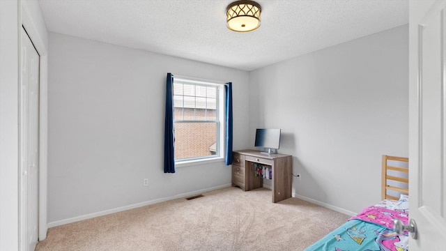 11333 Stratton Ave, Eden Prairie, MN 55344 - bedroom with light carpet and a textured ceiling