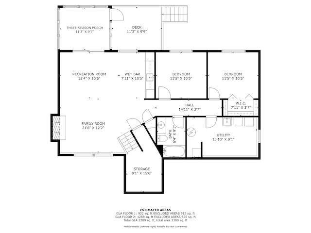 1306 Wynridge Dr, Arden Hills, MN 55112 - view of floor plan / room layout