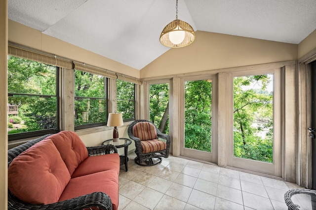 1306 Wynridge Dr, Arden Hills, MN 55112 - sunroom featuring healthy amount of natural light and vaulted ceiling
