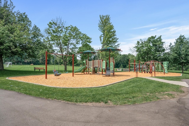 1306 Wynridge Dr, Arden Hills, MN 55112 - community jungle gym featuring a lawn
