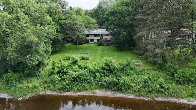 5848 16th Ave SE, Haven Twp, MN 56304 - aerial overview of property's location featuring a nearby body of water and a heavily wooded area