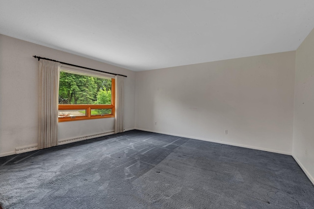 5848 16th Ave SE, Haven Twp, MN 56304 - unfurnished room with dark carpet and a baseboard radiator