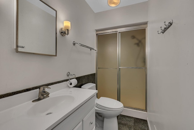5848 16th Ave SE, Haven Twp, MN 56304 - bathroom featuring a stall shower and vanity