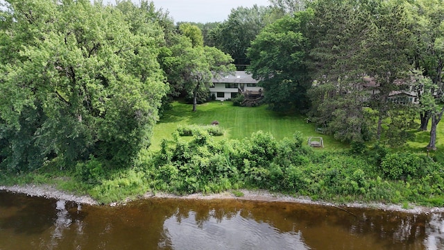 5848 16th Ave SE, Haven Twp, MN 56304 - aerial view of property's location with a large body of water and a heavily wooded area