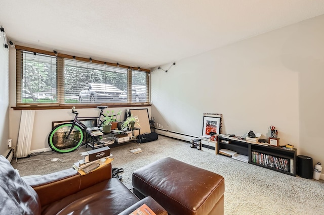 4010 15th Ave S Unit 6D, Minneapolis, MN 55407 - living area featuring carpet and baseboards