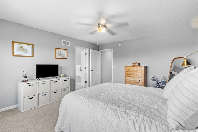 14811 Willemite St NW, Ramsey, MN 55303 - bedroom with light carpet and ceiling fan