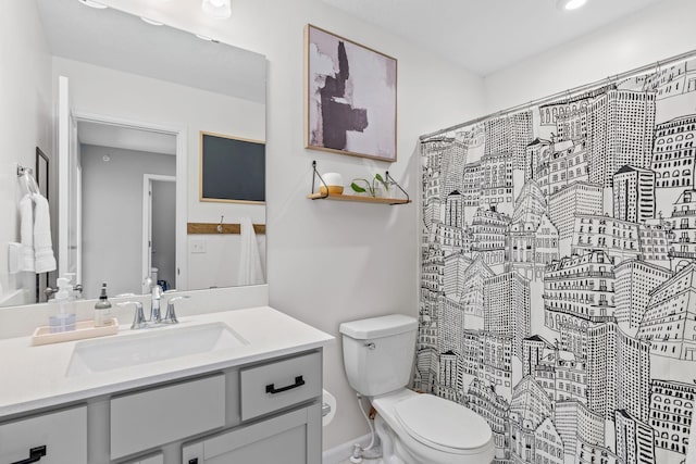 14811 Willemite St NW, Ramsey, MN 55303 - bathroom with vanity and a shower with shower curtain