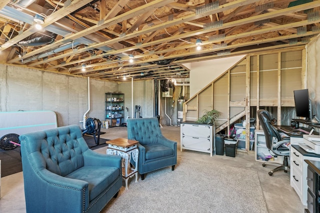 14811 Willemite St NW, Ramsey, MN 55303 - unfinished basement with water heater