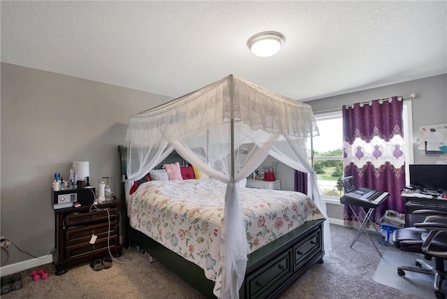 14385 Annapolis Ln N, Dayton, MN 55327 - carpeted bedroom featuring a textured ceiling and a desk
