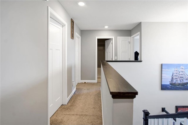 14385 Annapolis Ln N, Dayton, MN 55327 - hallway featuring light colored carpet and recessed lighting