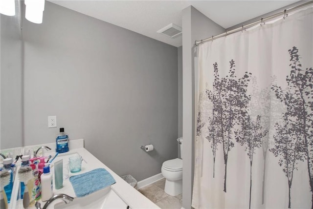 14385 Annapolis Ln N, Dayton, MN 55327 - bathroom featuring vanity, a shower with shower curtain, and tile patterned flooring