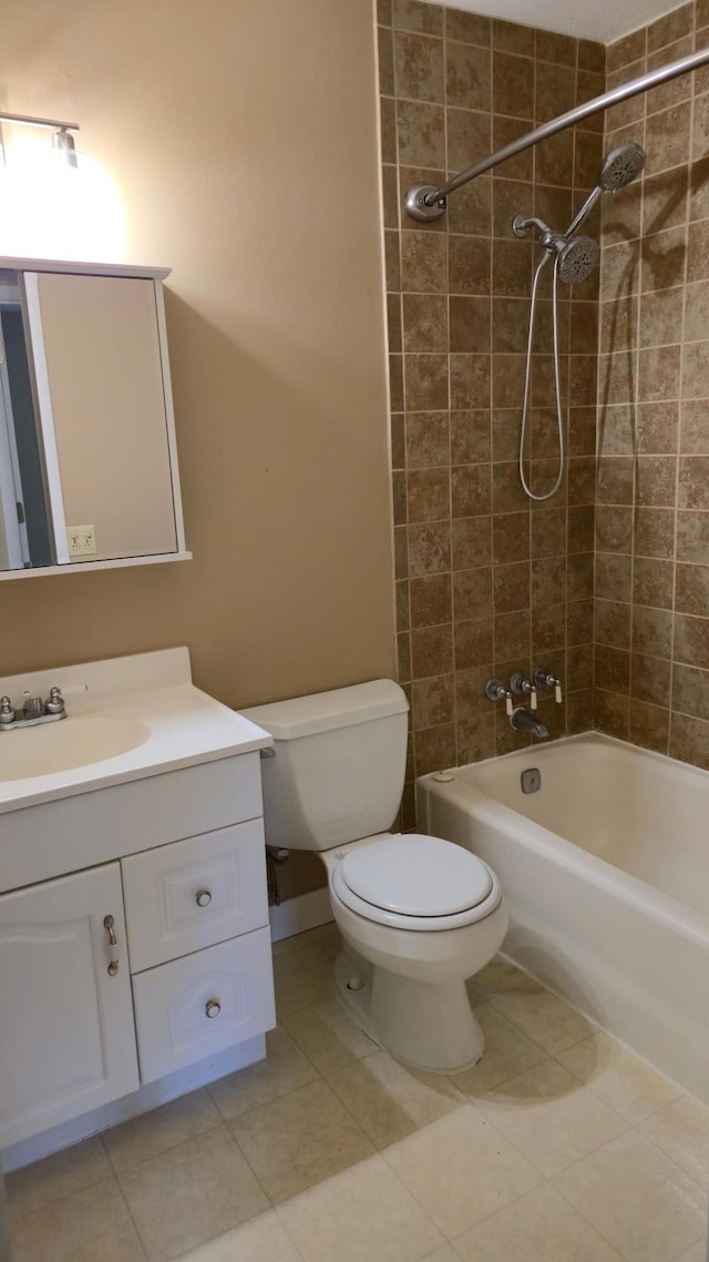 16660 Garland Way W, Lakeville, MN 55068 - bathroom with vanity, tile patterned flooring, and shower / washtub combination