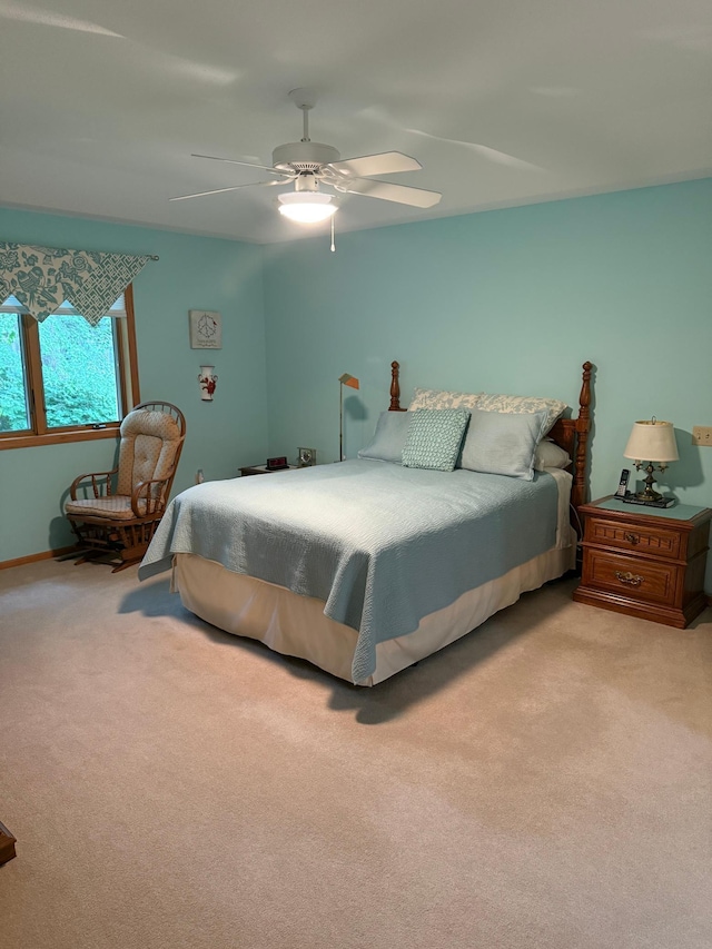 527 Woodside Ct, Shakopee, MN 55379 - carpeted bedroom with a ceiling fan and baseboards