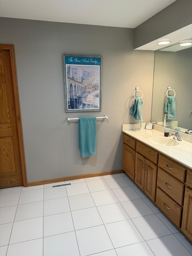 527 Woodside Ct, Shakopee, MN 55379 - bathroom featuring vanity and tile patterned floors