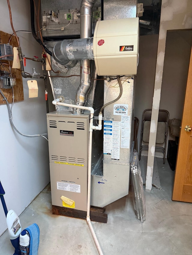 527 Woodside Ct, Shakopee, MN 55379 - utility room featuring heating unit
