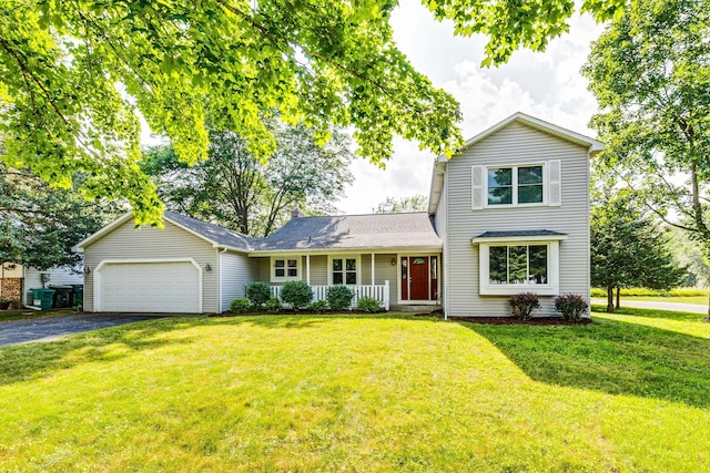 5577 Alameda St, Shoreview, MN 55126 - traditional home featuring driveway, a garage, and a front lawn