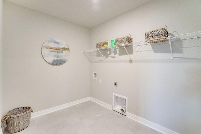 12577 Marshview Dr, Rogers, MN 55374 - laundry area featuring washer hookup, hookup for an electric dryer, and light flooring