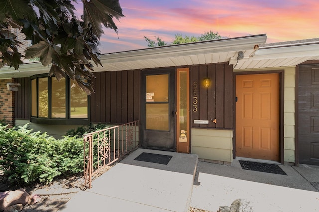 9533 Chicago Ave S, Bloomington, MN 55420 - property entrance featuring board and batten siding and a porch