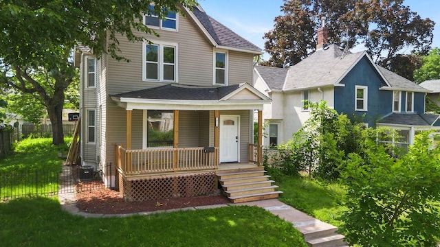 2815 Girard Ave N, Minneapolis, MN 55411 - view of front of home with a porch and a shingled roof