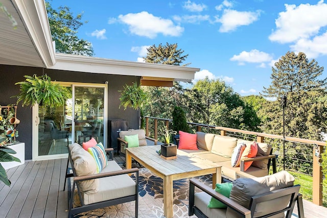 1466 Highview Ave, Eagan, MN 55121 - wooden terrace with an outdoor living space