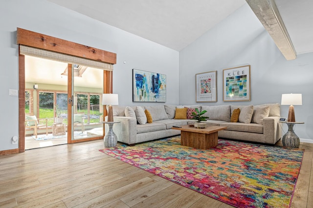 1466 Highview Ave, Eagan, MN 55121 - living area featuring wood finished floors and high vaulted ceiling