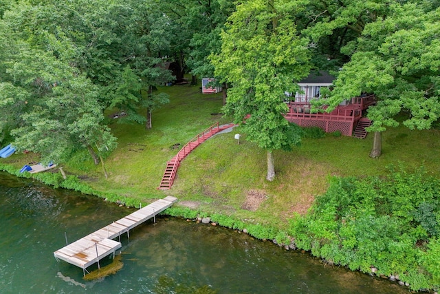 1625 Niles Ln, Balsam Lake Twp, WI 54824 - aerial overview of property's location featuring a nearby body of water
