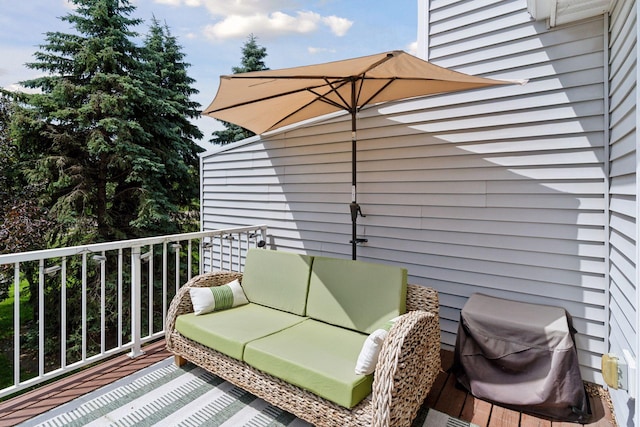 6845 Christian Curv, Woodbury, MN 55125 - wooden terrace with a grill