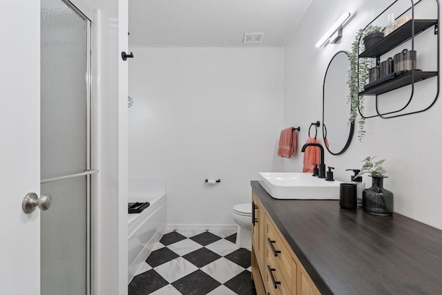 6845 Christian Curv, Woodbury, MN 55125 - full bath featuring vanity, a shower stall, and a garden tub