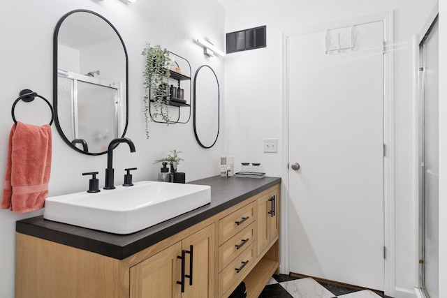 6845 Christian Curv, Woodbury, MN 55125 - bathroom with vanity and a stall shower