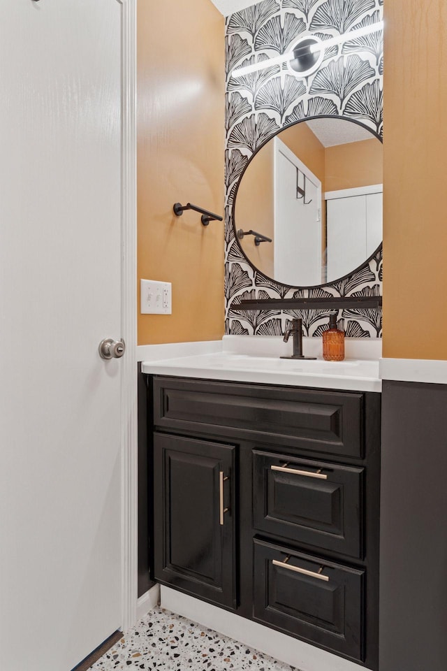 6845 Christian Curv, Woodbury, MN 55125 - bathroom with vanity and baseboards