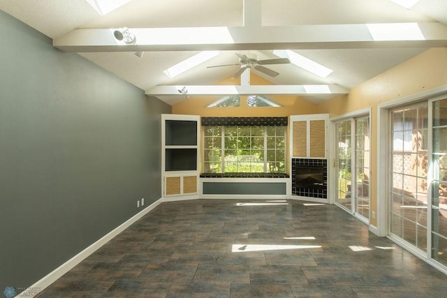 2321 17th Ave S, Fargo, ND 58103 - unfurnished living room with a skylight and ceiling fan